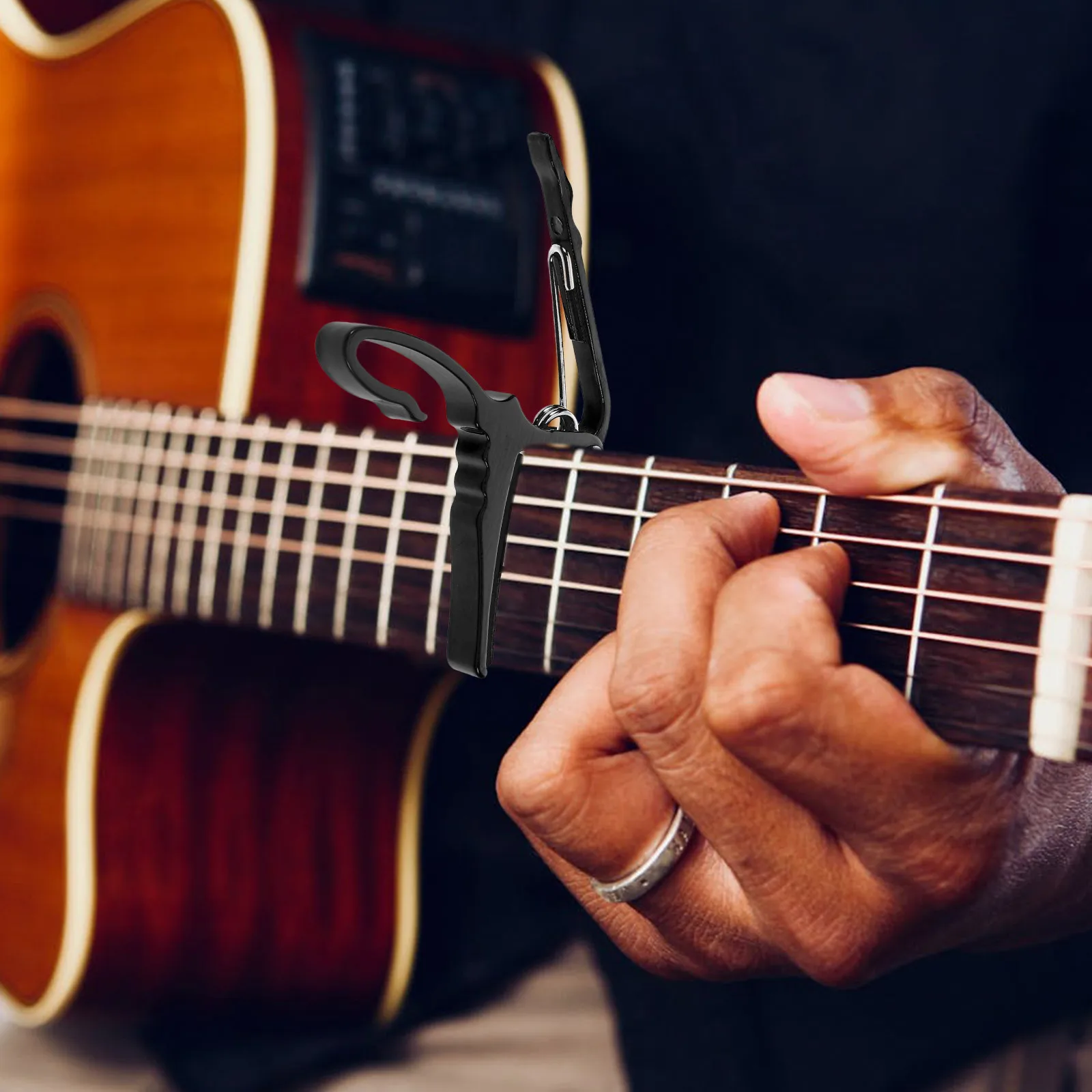 

Guitar Capo Aluminum Alloy Adjustable For Acoustic Electric Guitar Ukulele Banjo Lightweight Durable