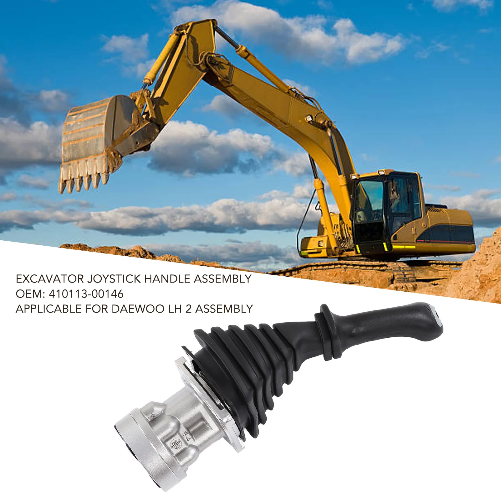 Excavator Joystick 410113‑00146  Size Abrasion Proof Excavator Joystick Controller Assembly Alloy Steel for Replacement