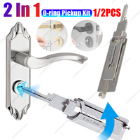 SS001 Stainless Steel Key Decoder 2 In 1 Precision Hook & Pick Set Lock Decoder O-ring Pickup Kit Maintenance Repair Hand Tools