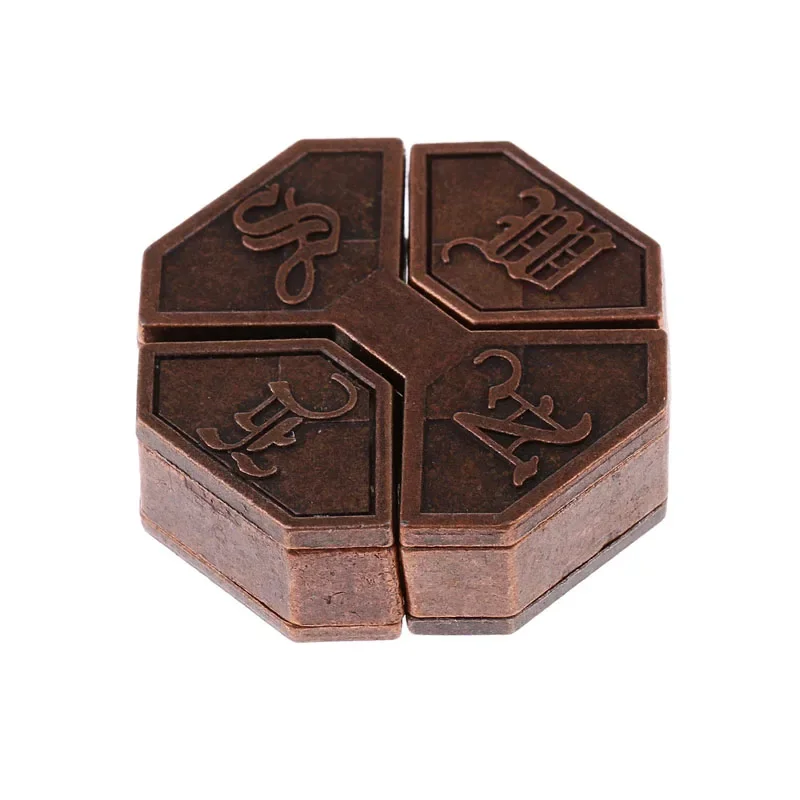 Bagua Lock Metal Puzzle Brain Teasers Box Eight Trigrams Lock IQ Toys For Kids Adults Fidget For Anxiety Wit And Logica Games