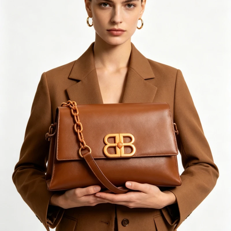 Luxus-Marken-Leder-Wickeltasche für Damen Elegante Klassische Schulter-Tragetasche Messenger-Handtasche Trendiges Design mit Buchstaben-Logo Paris