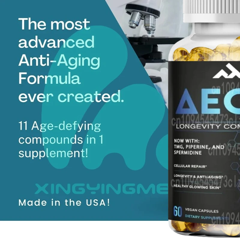 الملحق NAD Complex AEON يحتوي على نيكوتيناميد، فيستين، كويرسيتين، ريسفيراترول، أستراغالوس، كولاجين-60 كبسولات #4