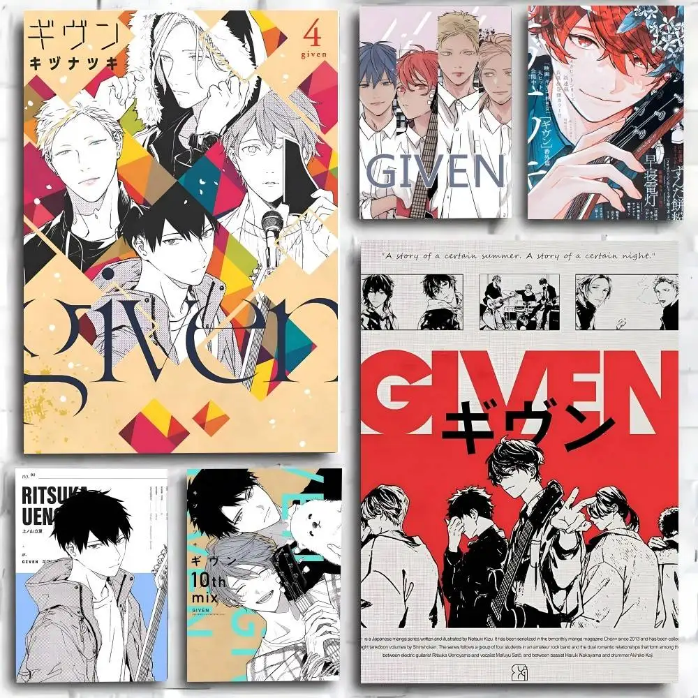 Given Manga Vai Receber Anime Poster Art Print Anime Style Home Decor Ideal Gift Perfect Room Decor