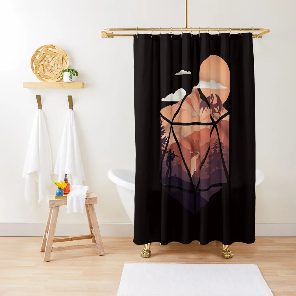 

The d20 Hero Shower Curtain Shower Set For Bathroom Shower Bathroom For Bathrooms Washable Waterproof Fabric Curtain
