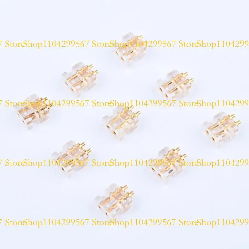 

CS1W Pack of 10pcs Female 0.78mm 2Pin Socket Headphone Cable Repair Connector Plugs