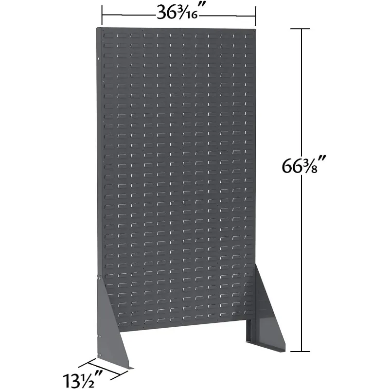Estante de almacenamiento de pie con Panel de acero de una sola cara, organizador de garaje para montar AkroBin, resistente, 30661