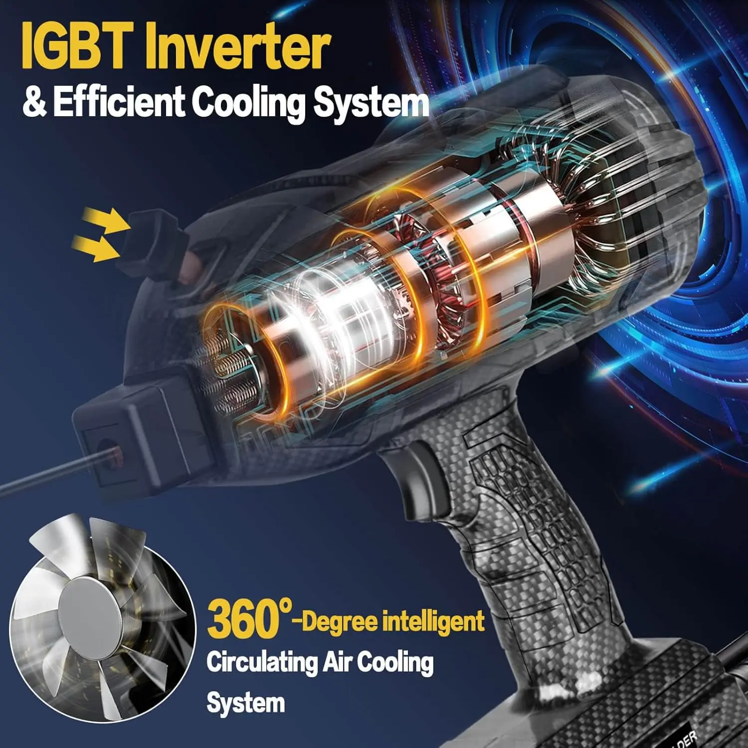 Welding Machine Handheld,110V 140A Upgraded Welder With Reinforced Carbon Fiber Texture Material,Portable Welder