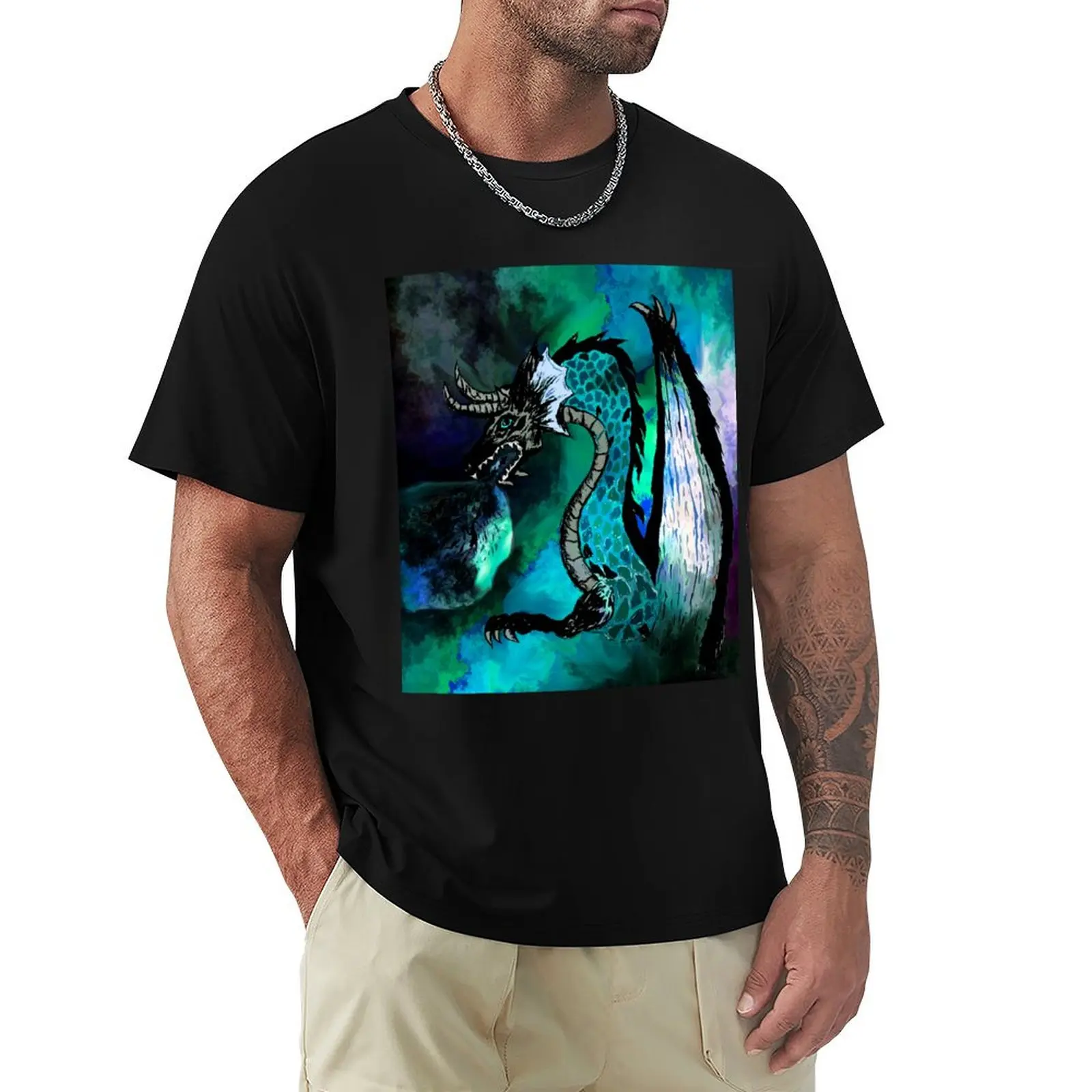 

Pet Dragon T-Shirt vintage clothes Short sleeve tee mens graphic t-shirts anime