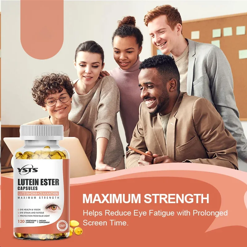Lutein Capsules - with Zeaxanthin and Bilberry Extract - Supports Eye Health, Helps Relieve Eye Strain, Improve Vision Health