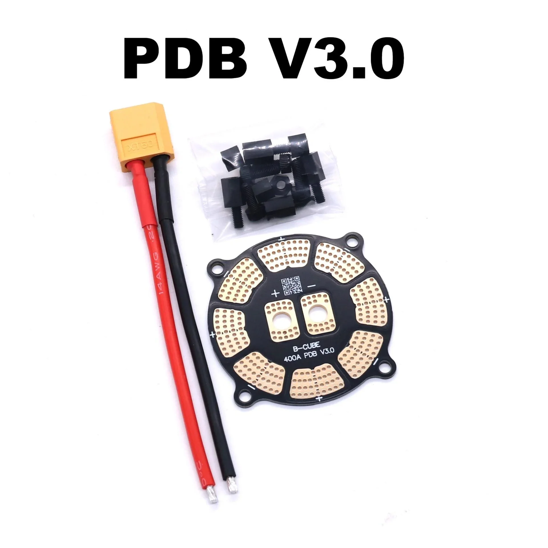 B-CUBE PDB V3.0 쿼드콥터 및 옥토콥터용 전원 분배 보드(XT60 라인 RC 포트 포함) PVC