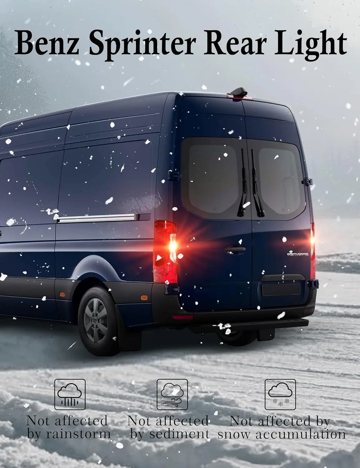 Tail Light Replacement for 2019-2023 Mercedes-Benz Sprinter Van, Halogen Rear Light (Left)