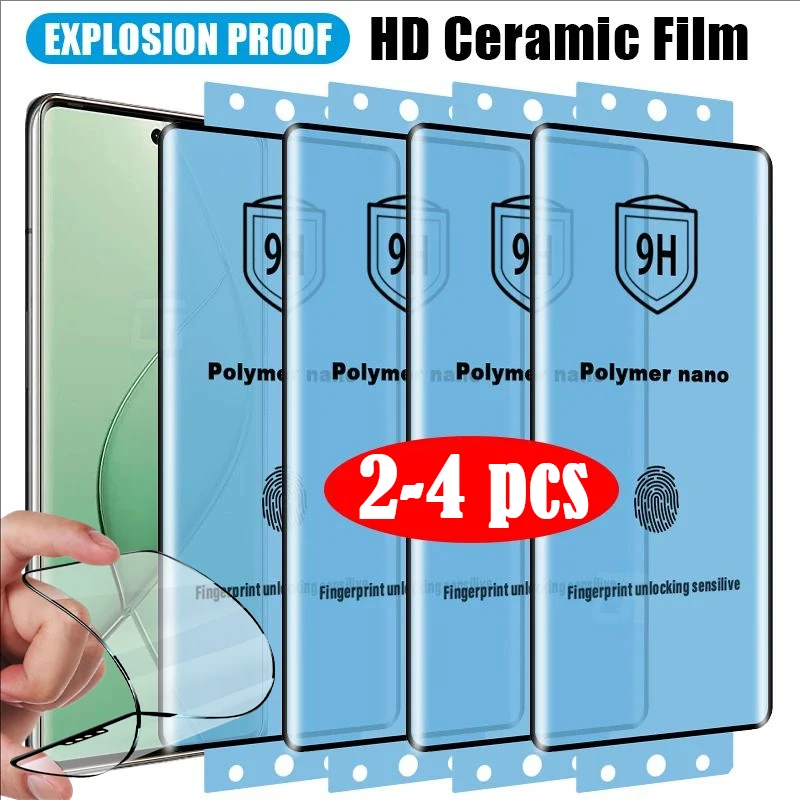 2-4Pcs Explosion-proof Flexible Ceramic Film For Tecno Spark 20 Pro Plus Screen Protector for Tecno Camon 30S Pro Film