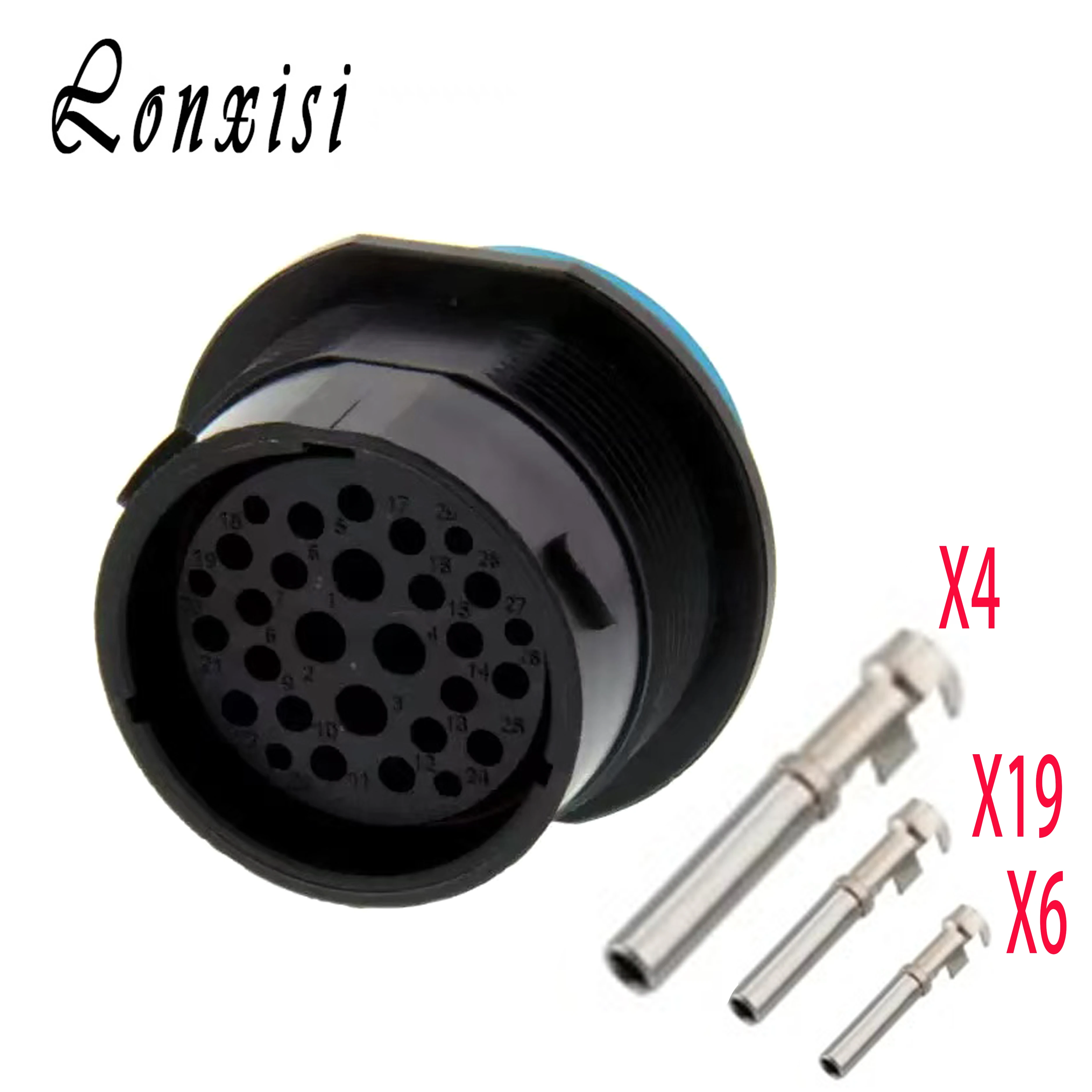 

1/5/10/20 Sets 29 Pin TE Female Plug Brand New Car Connector HDP24-24-29SE Black Waterproof Socket