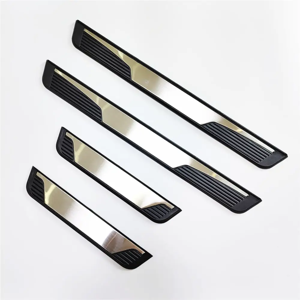 Car Styling Door Sill Scuff Plate Stickers For Toyota RAIZE 2019-2021 2022 2023 Stainless Welcome Pedal Entry Guards Accessories