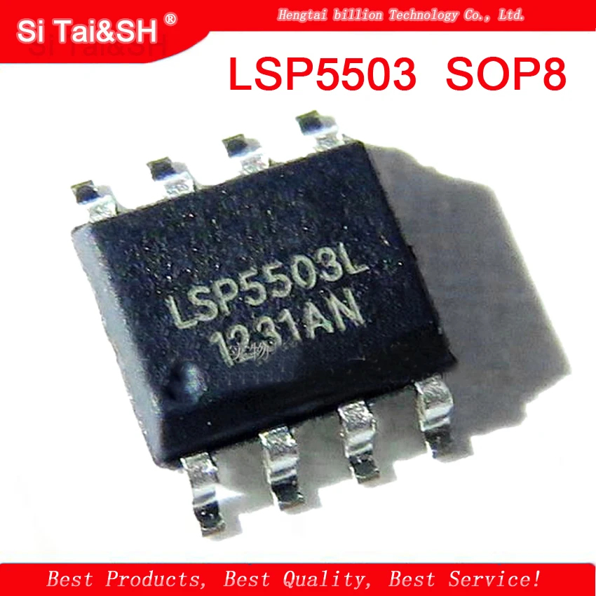 10 PZ LSP5503 LSP5503SEAC LSP5503L LSP5503 Custodia protettiva in plastica nera Per SOP-8 Gestione dell'alimentazione
