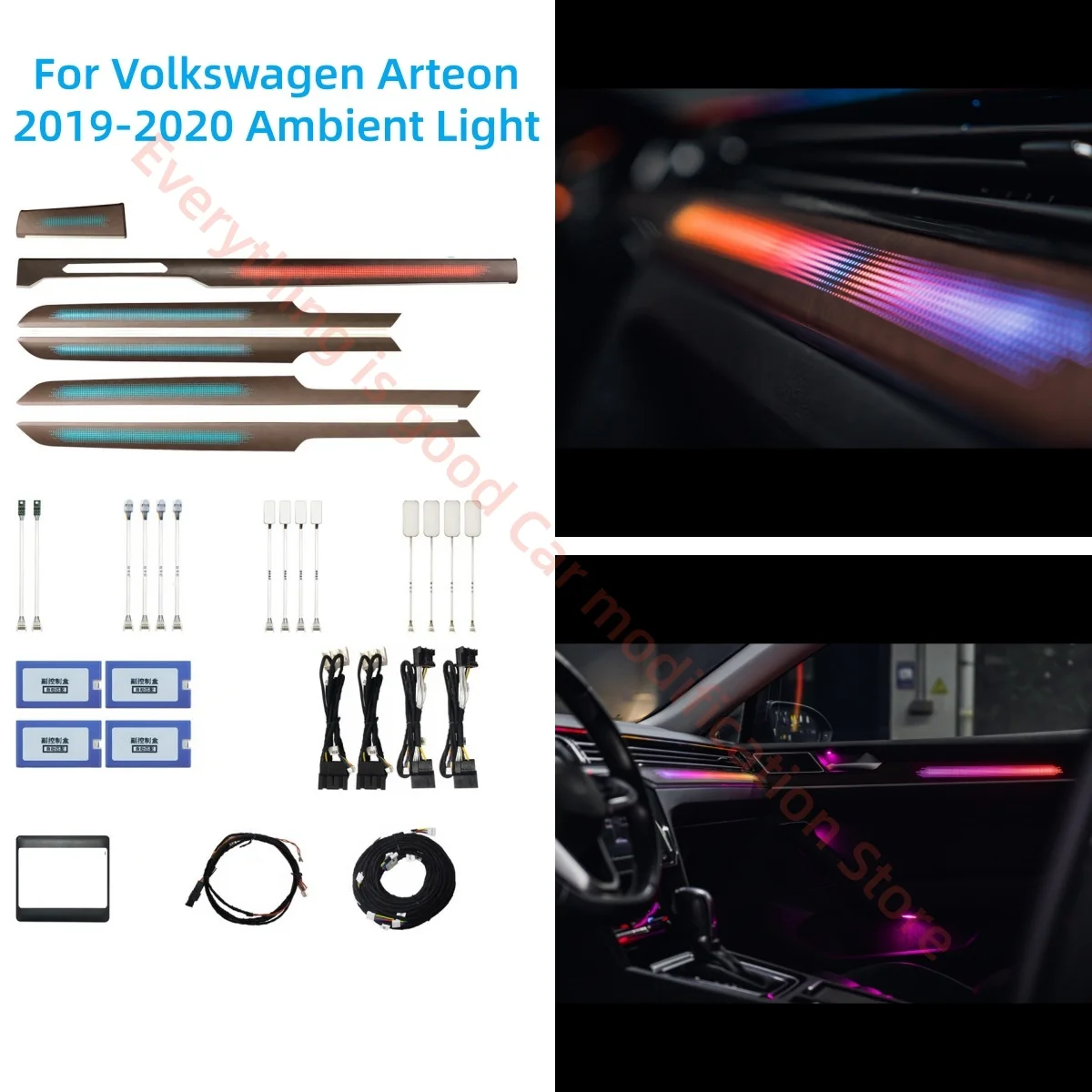 Atmosphere Lamp For Volkswagen VW Arteon 2019-2020 LED Ambient Light Car interior lighting upgrade car accessories Trim Strip