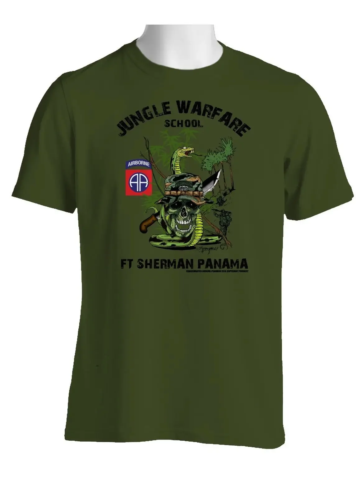 82nd Airborne Division Jungle Expert T-Shirt 100% Cotton O-Neck Summer Short Sleeve Casual Mens T-shirt Size S-3XL