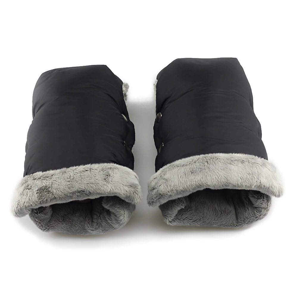 Baby Carriage Hand Cover Waterproof Pushchair Thermal Gloves Windproof Stroller Muff Gloves Stroller Accessories