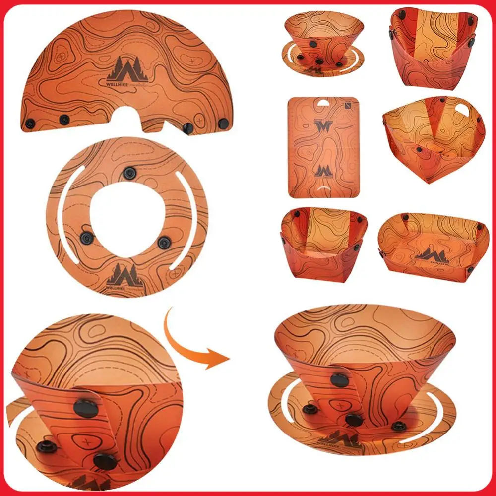 

Lightweight Folding Tableware Space Saving Multi-Purpose Camping Tableware Foldable Dinnerware Set for Outdoor Picnic