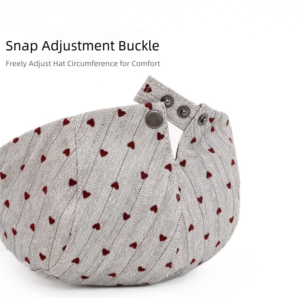 جديد عارضة قبعة البيريه تنفس القلب الرسام شقة قناع كاب قابل للتعديل الرجعية بطة اللسان كاب