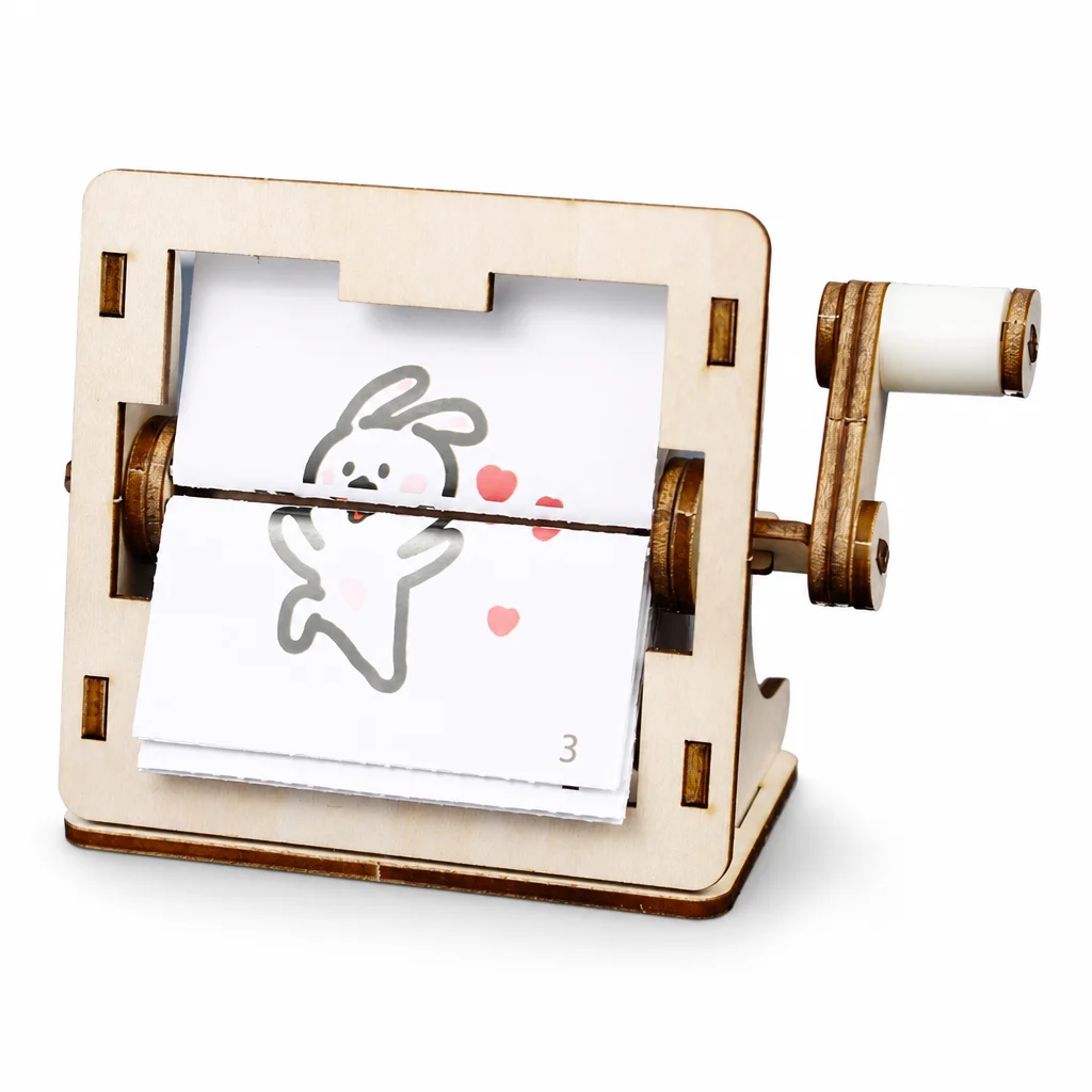 Wooden DIY Mechanical Dog Slapping Butt STEM Science Kits for Kids Funny Physics Educational Toy 3D Puzzle Creative Decompress