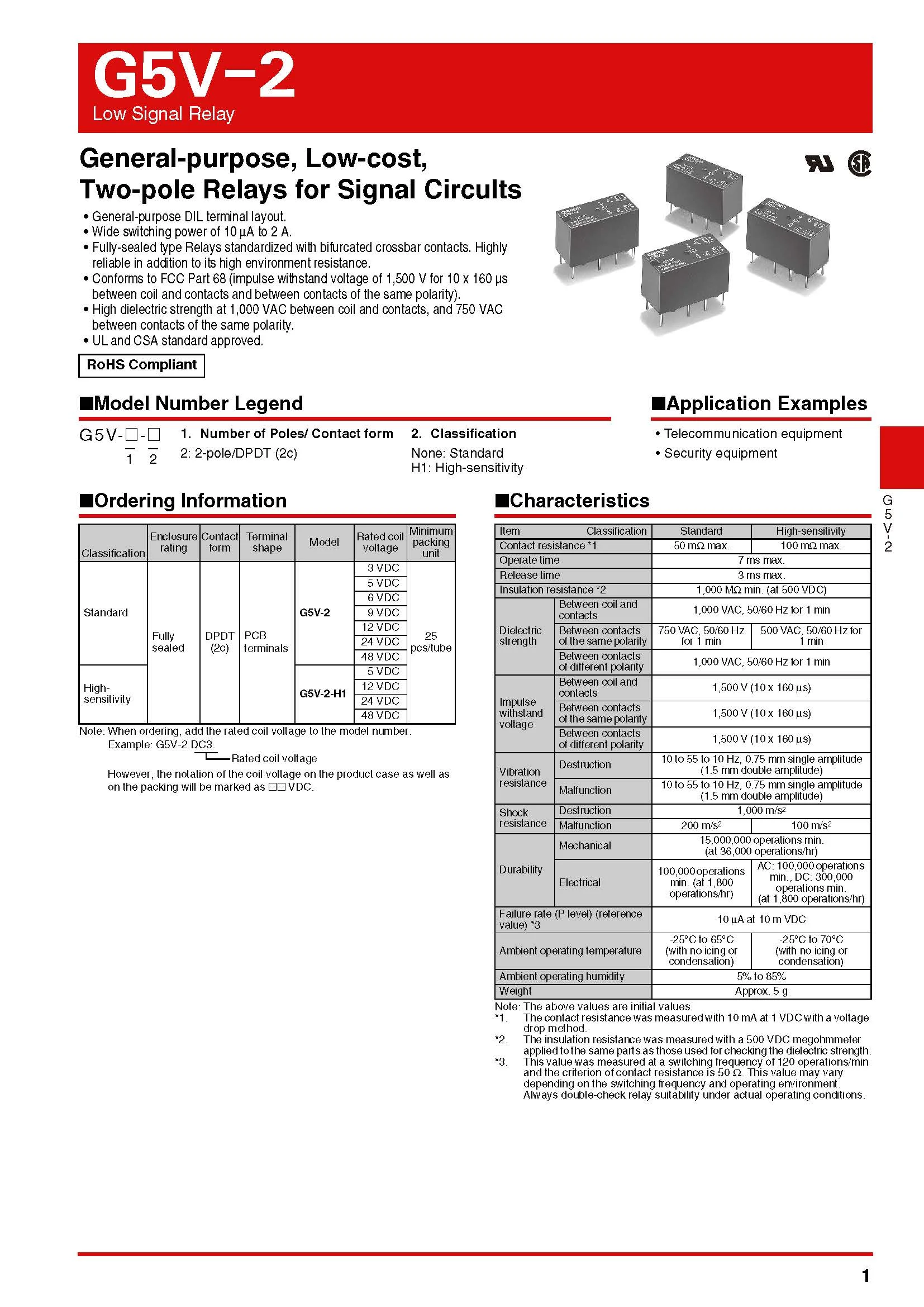 OMRON Signalrelais G5V-1 G5V-2-H1 Original Authentisch Neu 3V 5V 9V 12V 24V 48V 6PIN 1A 8PIN 2A DC12V 5VDC 12VDC 24VDC – Detail 5