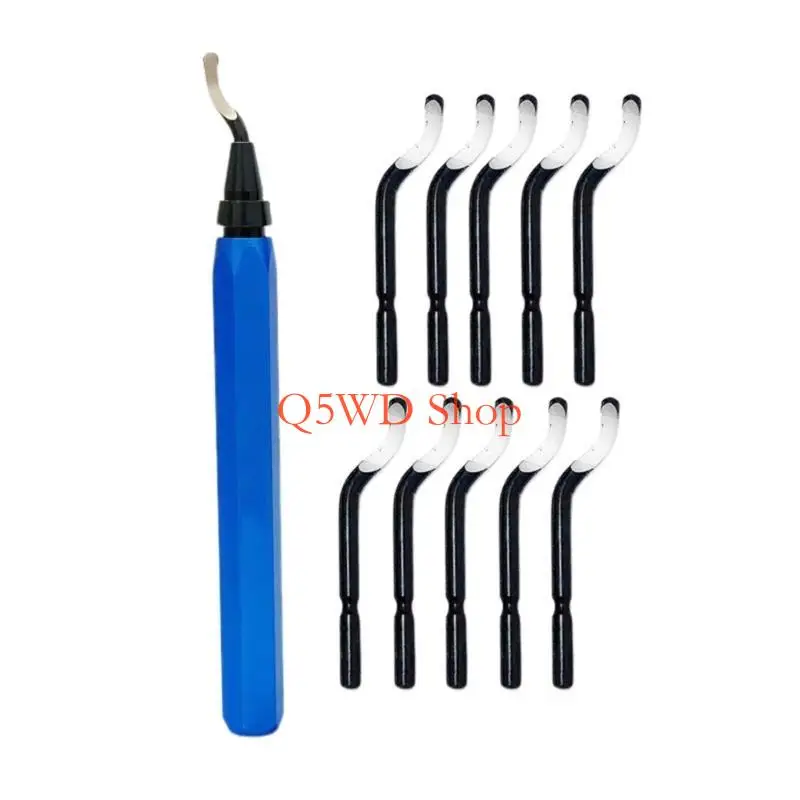 Q5WD Metal Deburring Tool Rotatable Deburr Slicer Set with Handle Debur Slicer Burr