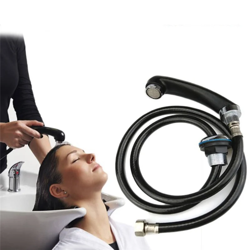 ABPQ-3X Tubo idraulico universale per rubinetto da 1/2 pollice di larghezza, rubinetto per letto shampoo doccia, alta densità, senza perdite, nero, flessibile