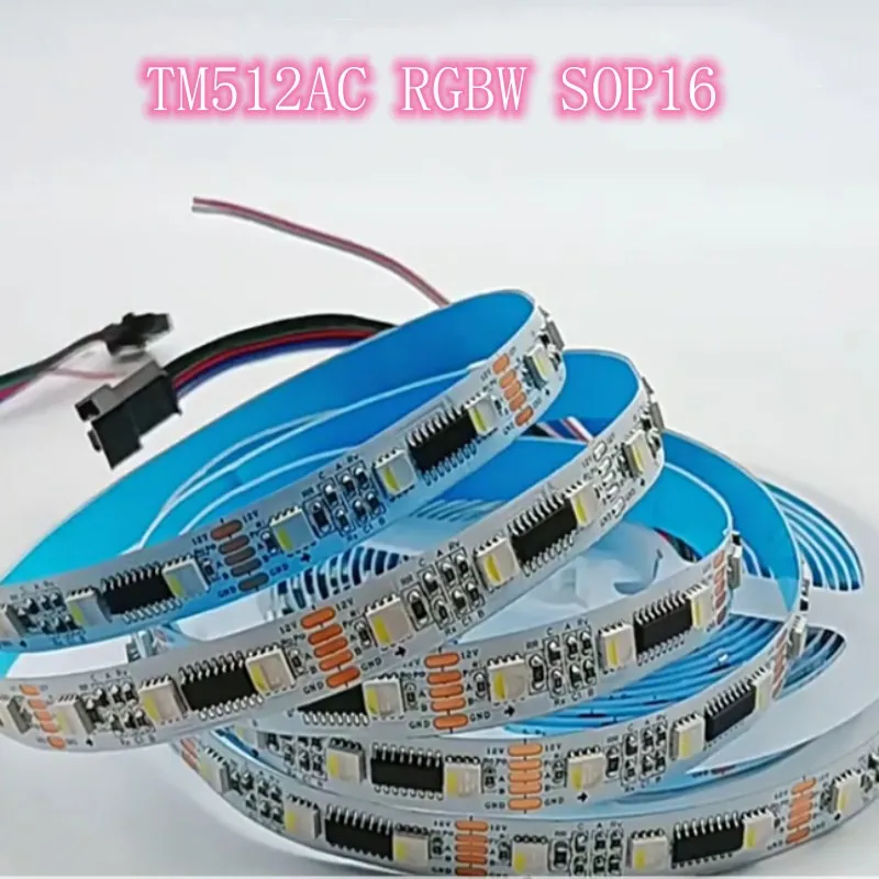 5M DC12V 24V DMX512 LED Pixel Light Strip RGBW RGBWW 4 in 1 SMD 5050 TM512AC IC 60LEDs/M DMX Addressable Tape For KTV Bar