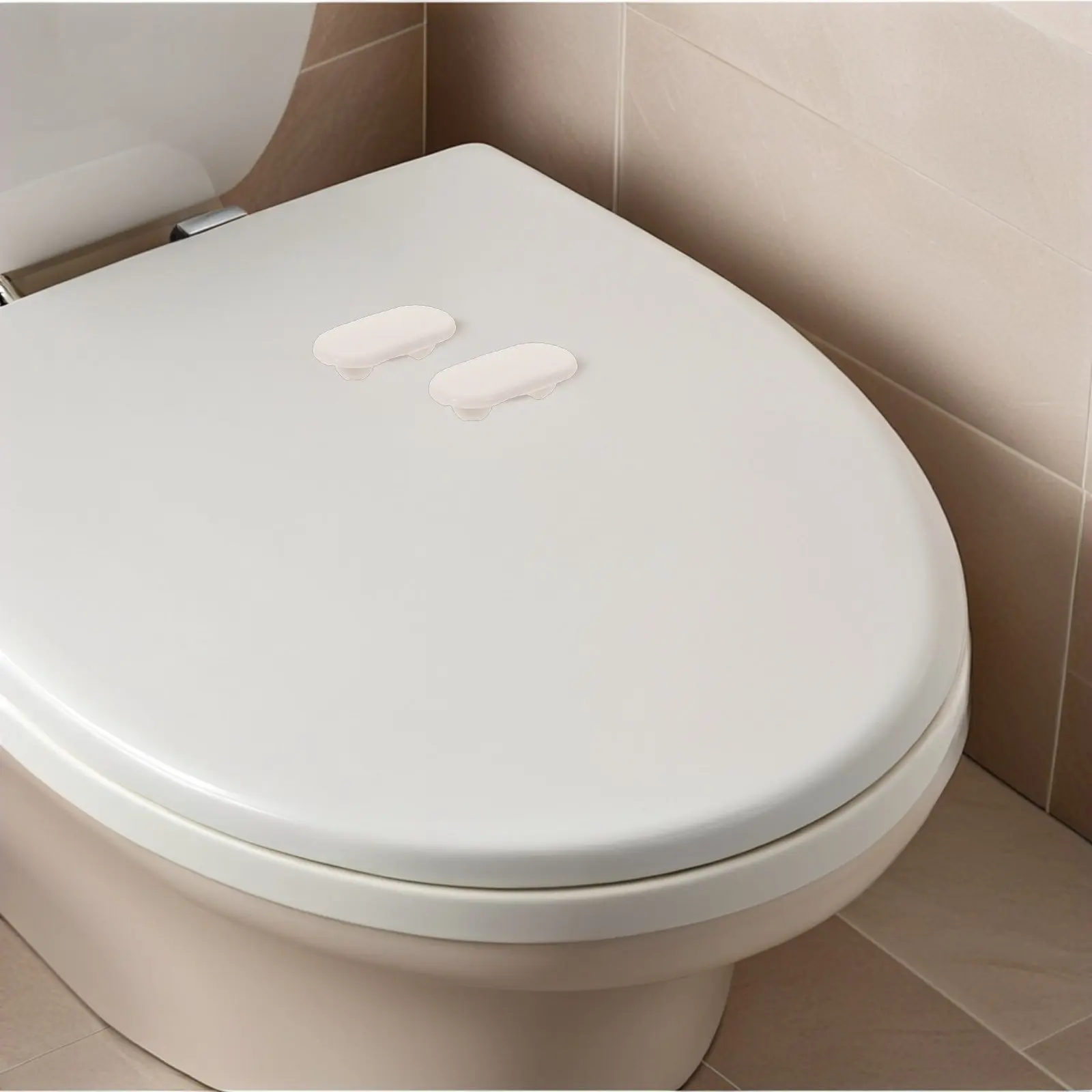 

4Pcs Toilet Seat Bumpers Noise Dampening Shock Absorber Pads Stable Universal Replacement Parts for Bathroom Toilet Seat