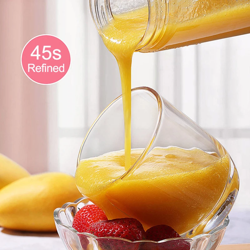 미니 USB 충전식 가정용 블렌더 및 믹서 6중 칼날 주스 플라스틱 전기 주서기 컵 휴대용 블렌더