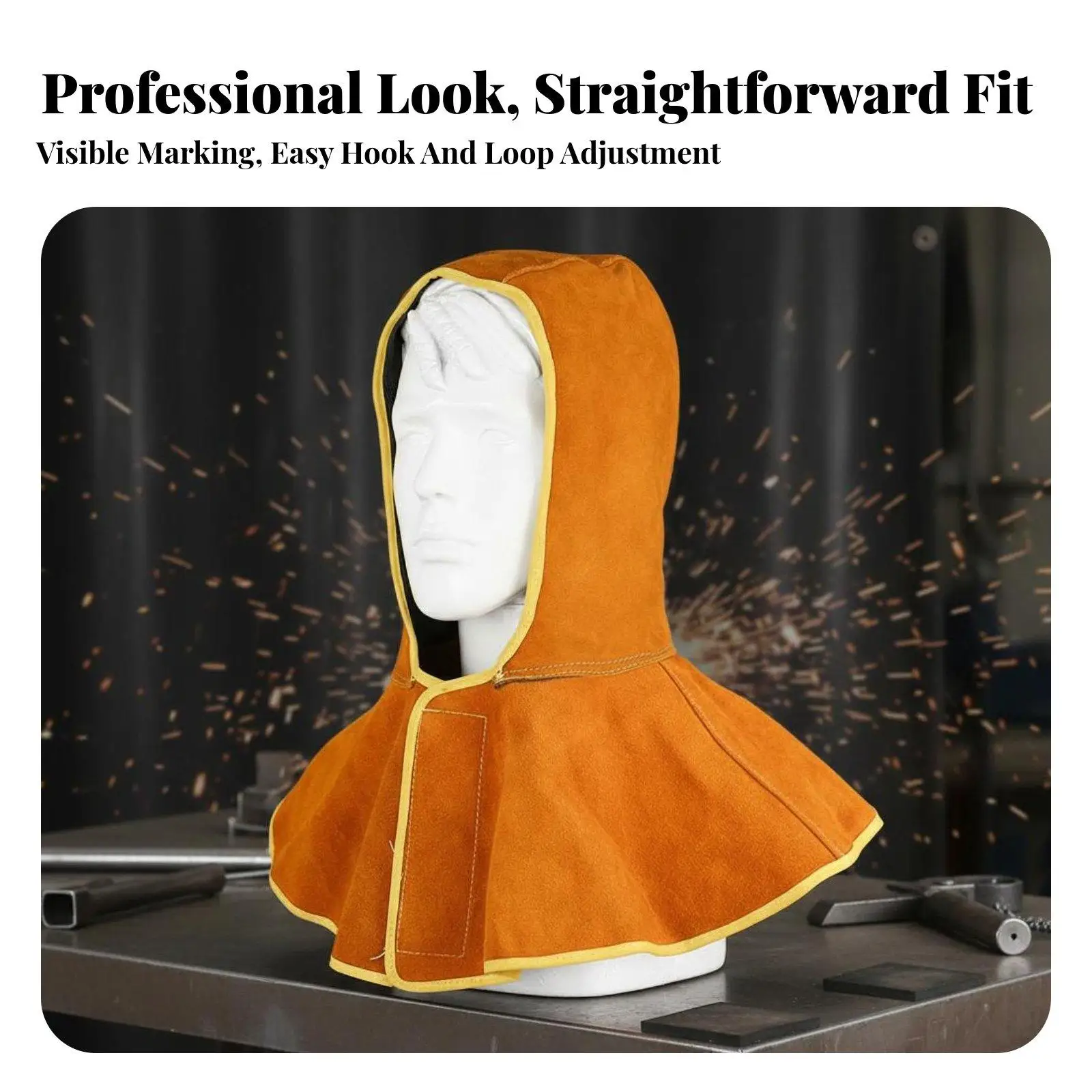 Metal-Joining Shawl Hood & Heat Resistant Welder Head Neck Protector Fireproof