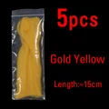 5 Piezas de Color Amarillo Dorado