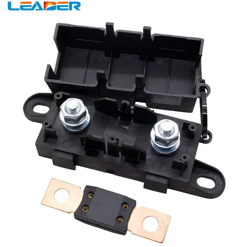 LEADER SOLAR 1pcs  ANM-H3 MEGA Auto Fuse Holder/ANM Bolt-on Blade Fuse Holder Flat Type Fuse 50A / 125A / 200A /300A Fuse Box