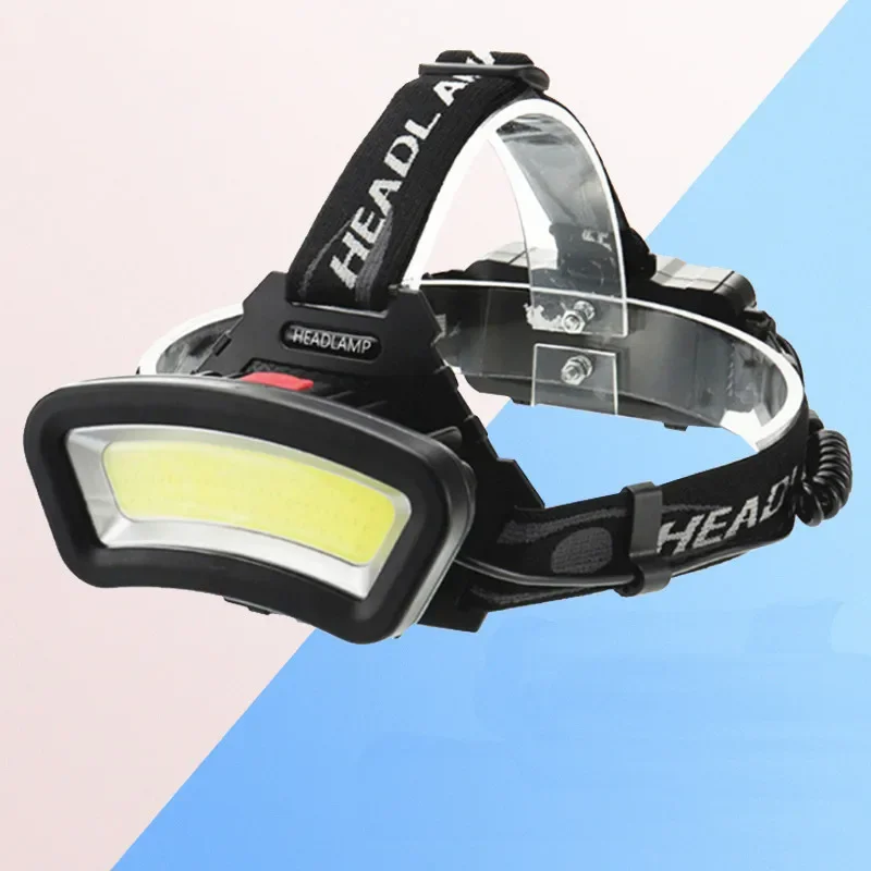 IPX45 waterproof 800 lumens 4 mode COB LED light usb rechargeable 18650 lithium battery cob headlamp for night fishing riding