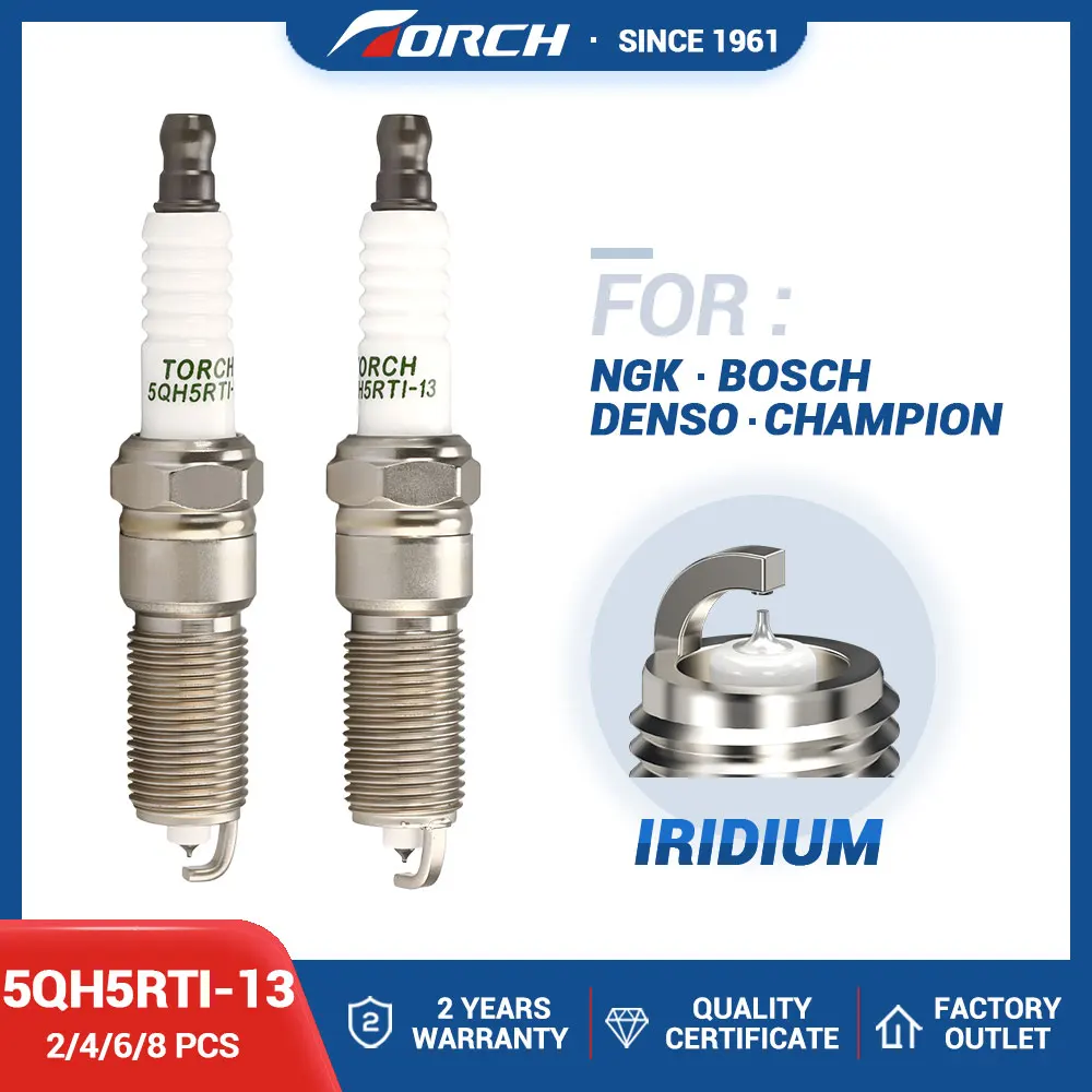 

2-8 шт. Иридиевая подсветка для свечей 5QH5RTI-13, замена для LZTR5AIX-13 LZTR5A-13, совместимая с CHRYSLER 300 DODGE AVENGER INTREPID 2,7