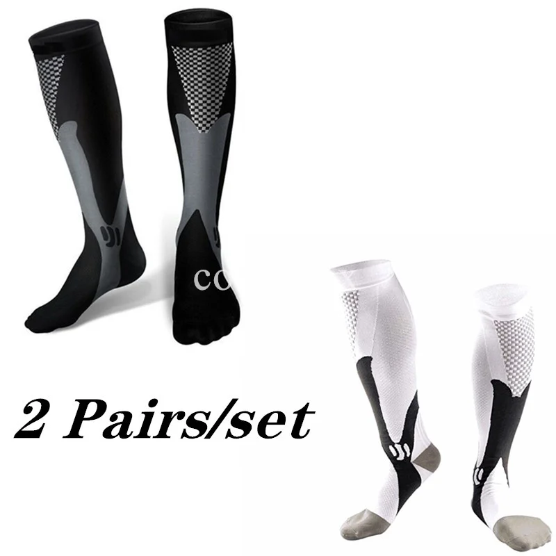 2/3/4 Paar Kompressionssocken Kniehohe Sportsocken Medizinische Pflegestrümpfe Krampfadern Socken Outdoor Radsocken