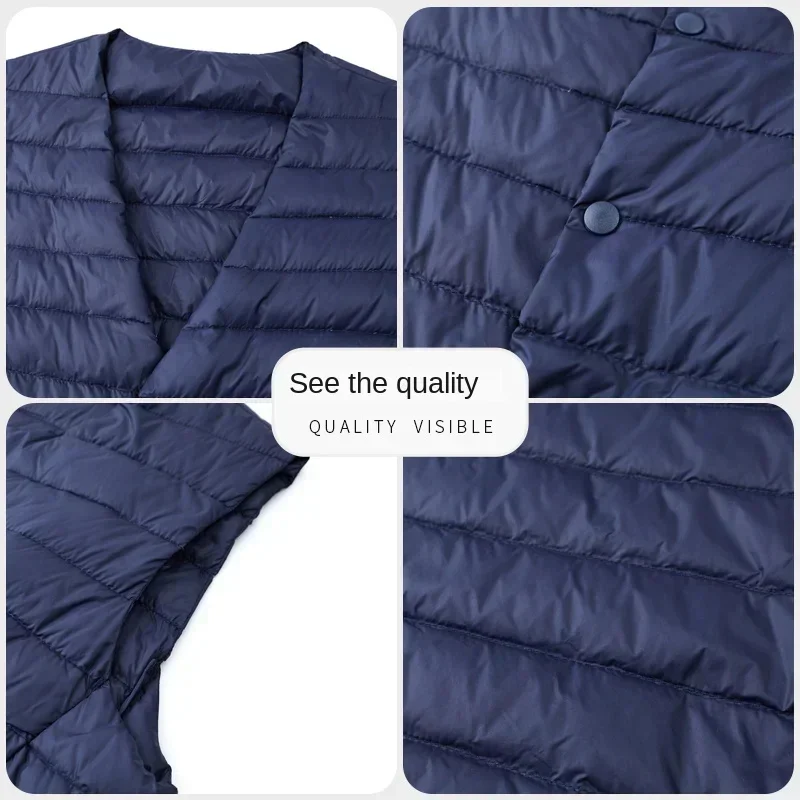 COZOK Men's Sleeveless Jacket Designer Clothes Duck Down Male Padding Vests for Lightweight Padded Jackets Winter Coat