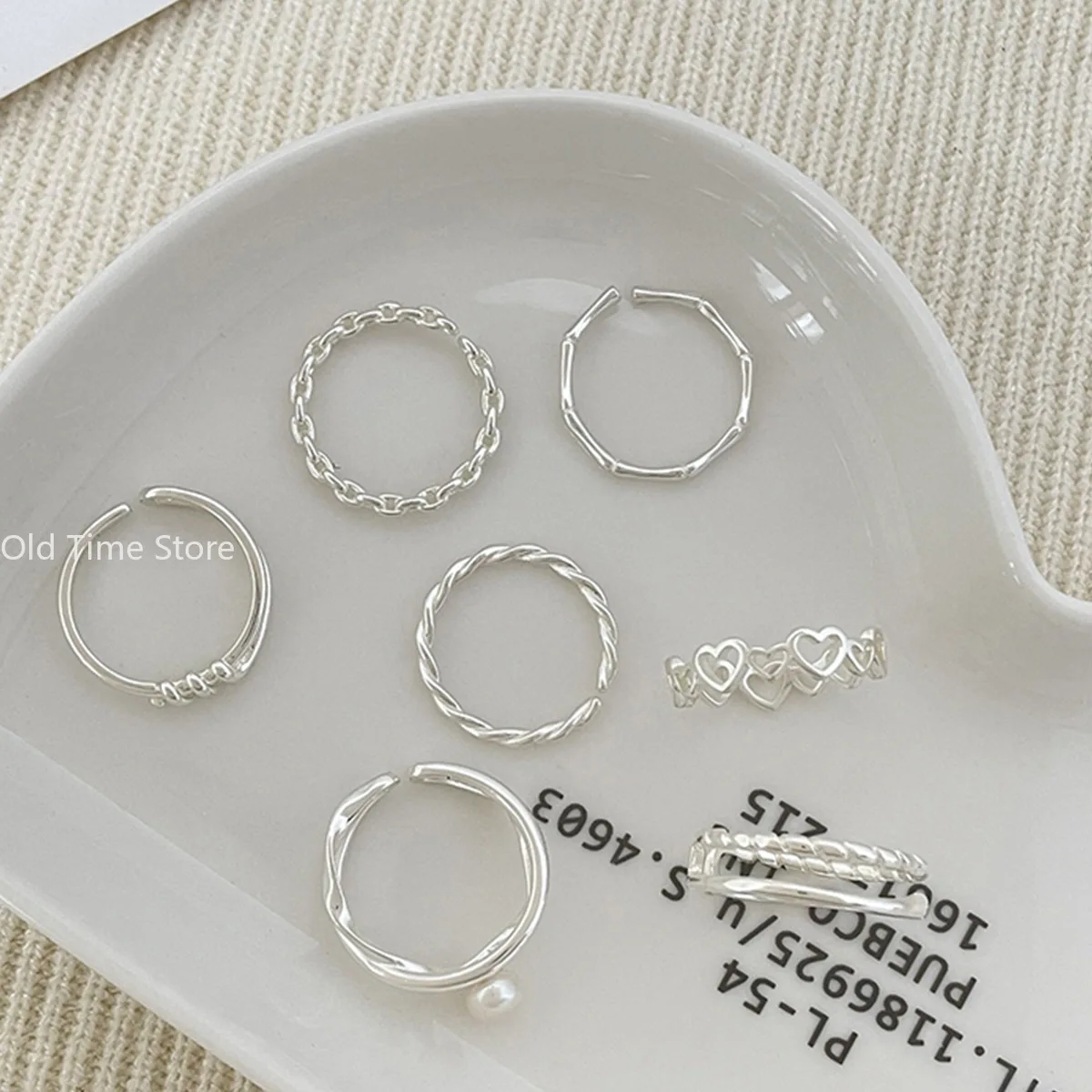 Luxuriöser Edelstahl ring einfache Ringe Schmuck für Frauen weibliche Mode Sterling Silber Ring Party Hochzeits schmuck Geschenk