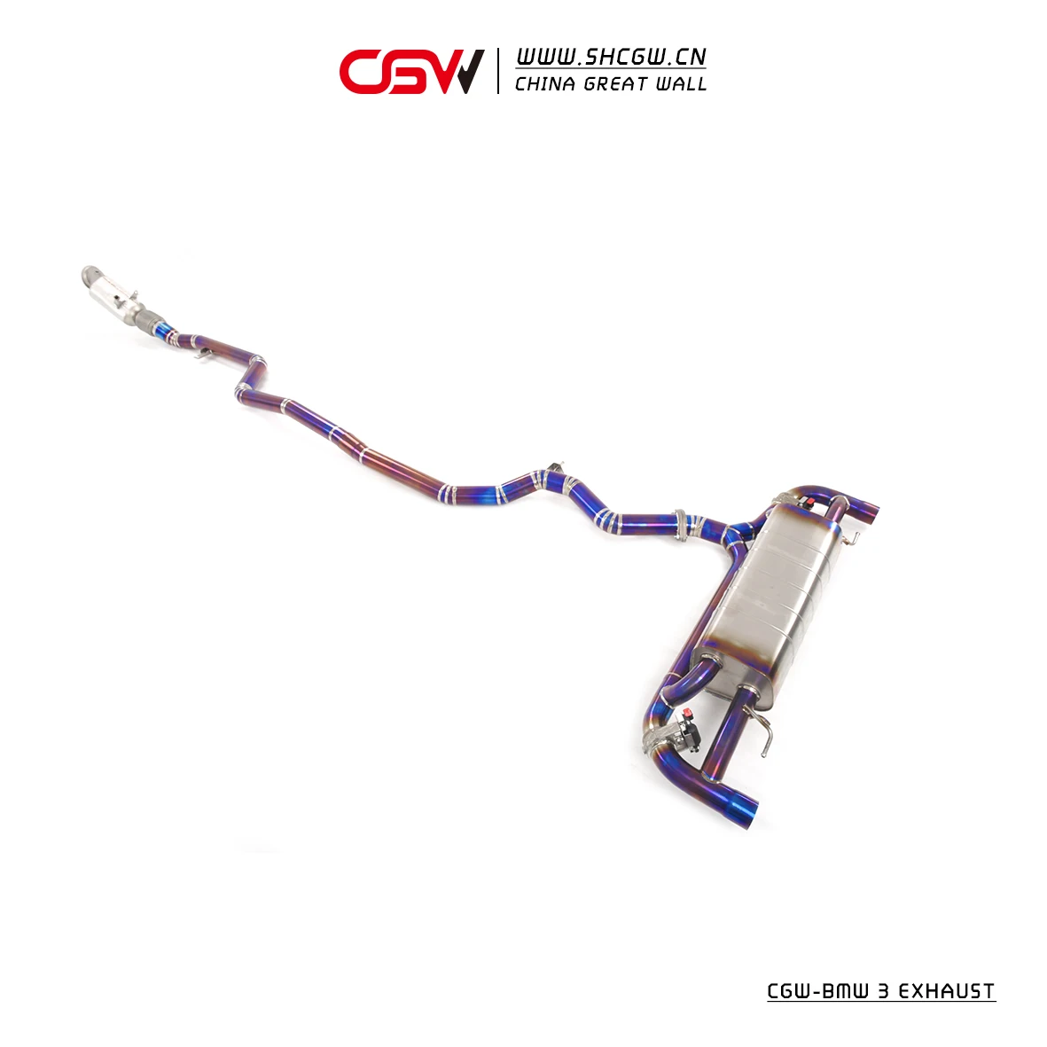 China Factory Auto Parts Valve Complete Set Exhaust With Catless Downpipe for F30 330e