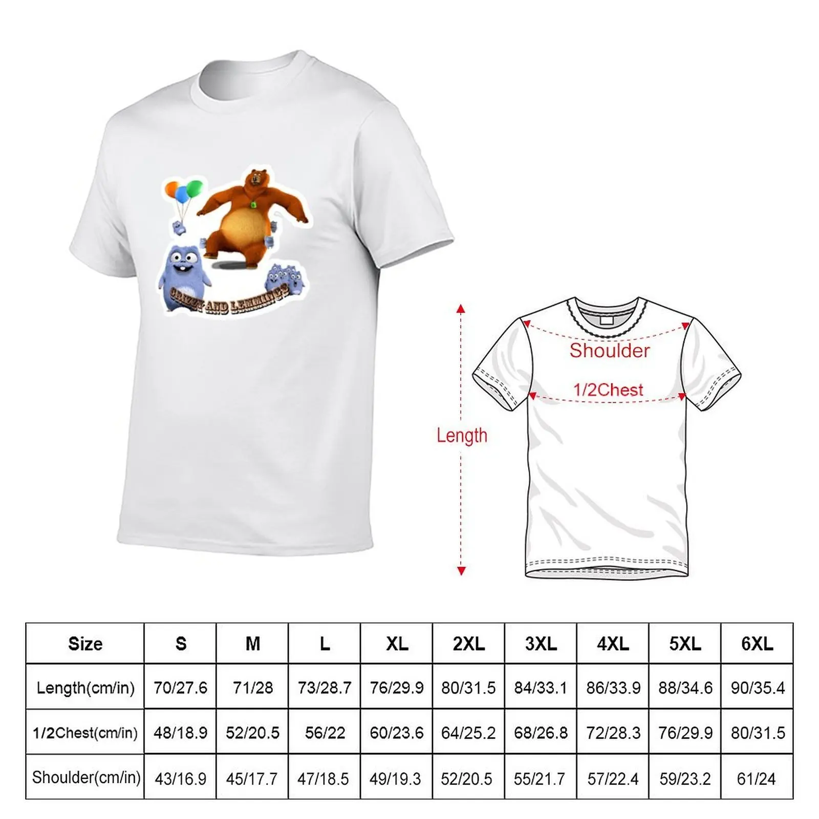 grizzy and the lemmings(10) T-Shirt new edition shirts graphic tee T-shirts for men cotton