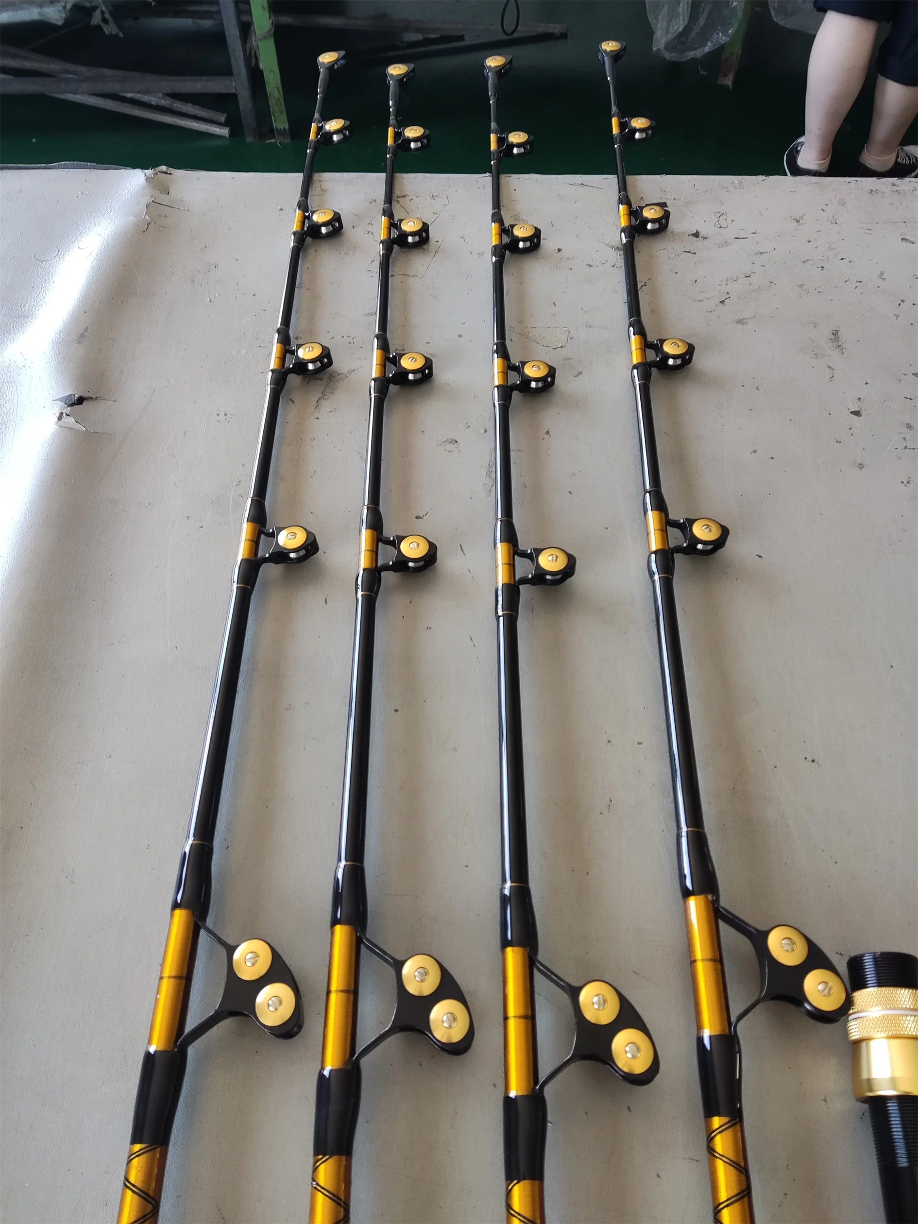 Biegende Butt Roller Guide Rotierende Spitze Guide Big Game Boat Bar Fiberglas Blank Deep Sea