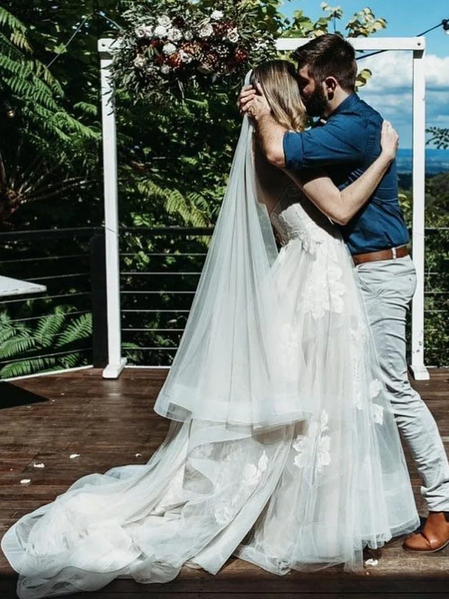 Vestidos de casamento da princesa para o nupcial sem mangas apliques vestidos de noiva formal robe de mariée feito sob encomenda das mulheres