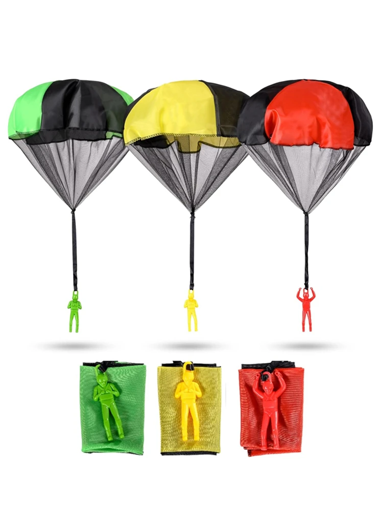 Mini Soldat Parachute à Lancer à la Main pour Enfant, Jouet Amusant de dehors en Plein Air