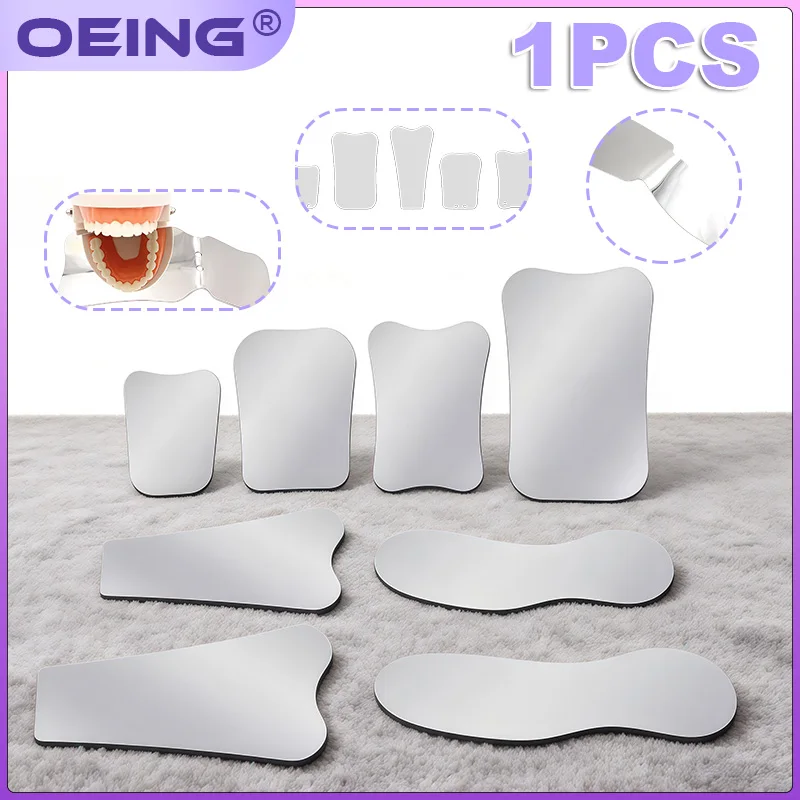 1Pcs Dental Intraoral Stainless Steel Reflector Thickened Orthodontic Photography Double-Sided Mirror High-Temperature Resistant