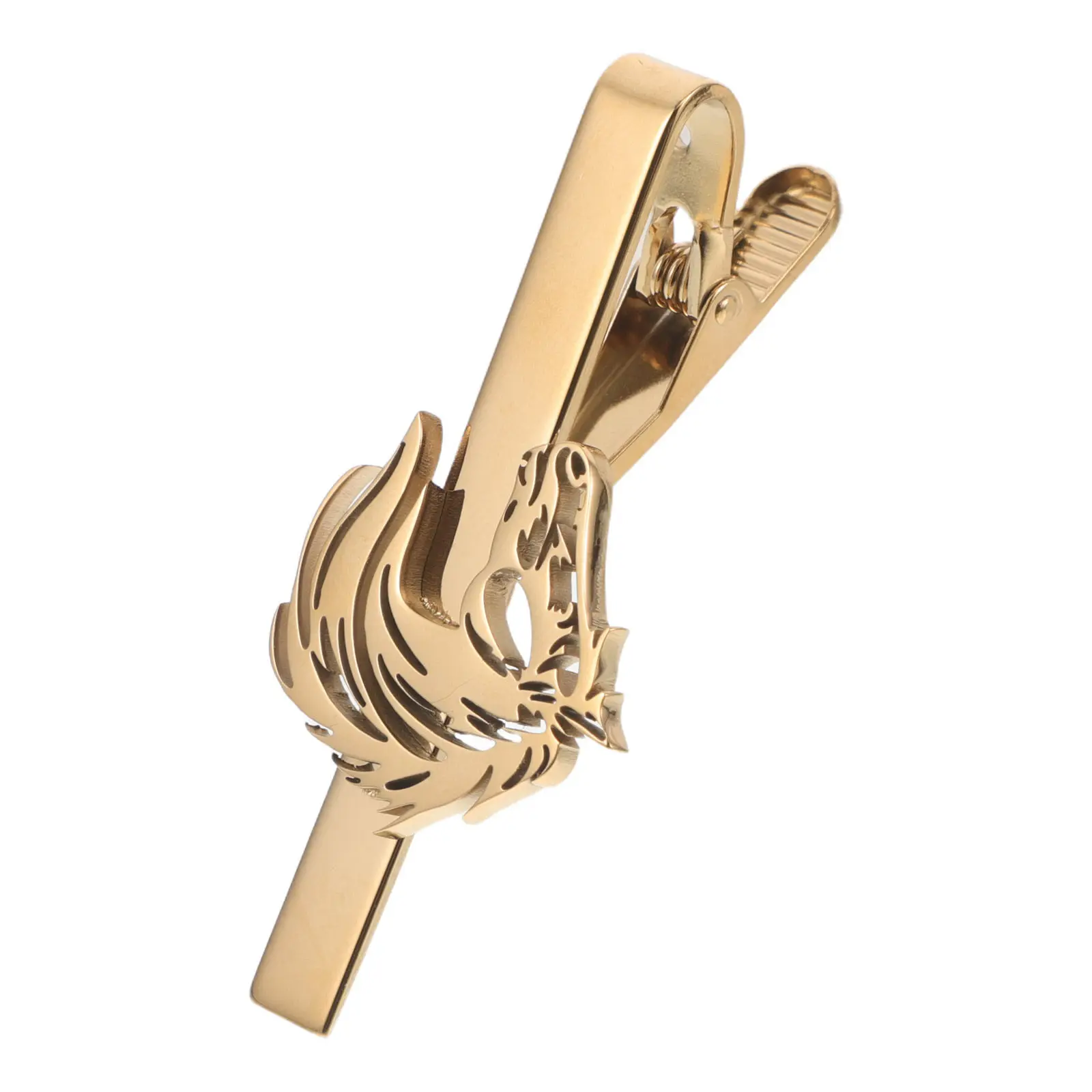 Horse Tie Clip for Men Gold Stainless Steel Electroplated Tie Holder Clip Elegant Wedding Business Formal Necktie Fastener