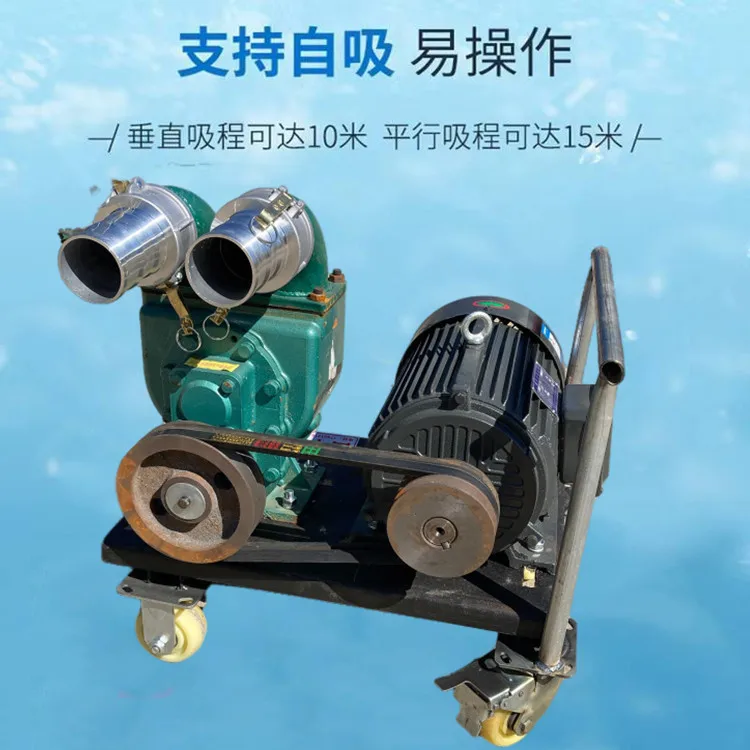 Powerful sewage pump in chemical plant, fecal pump in farm, septic tank, no blockage, self-priming pump in chemical farm