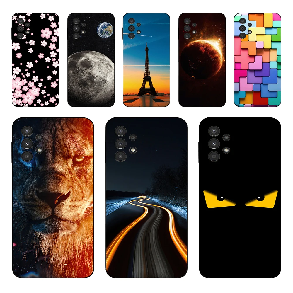 For Samsung A13 4G Case Cute Cartoon Painted Cover Silicone Soft Phone Case For Samsung Galaxy A13 A 13 Cover Coque 6.6'' Fundas