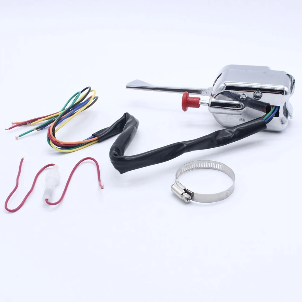 ​New Chrome 12V Universal Street Hot Rod Turn Signal Switch For FORD BUICK GM