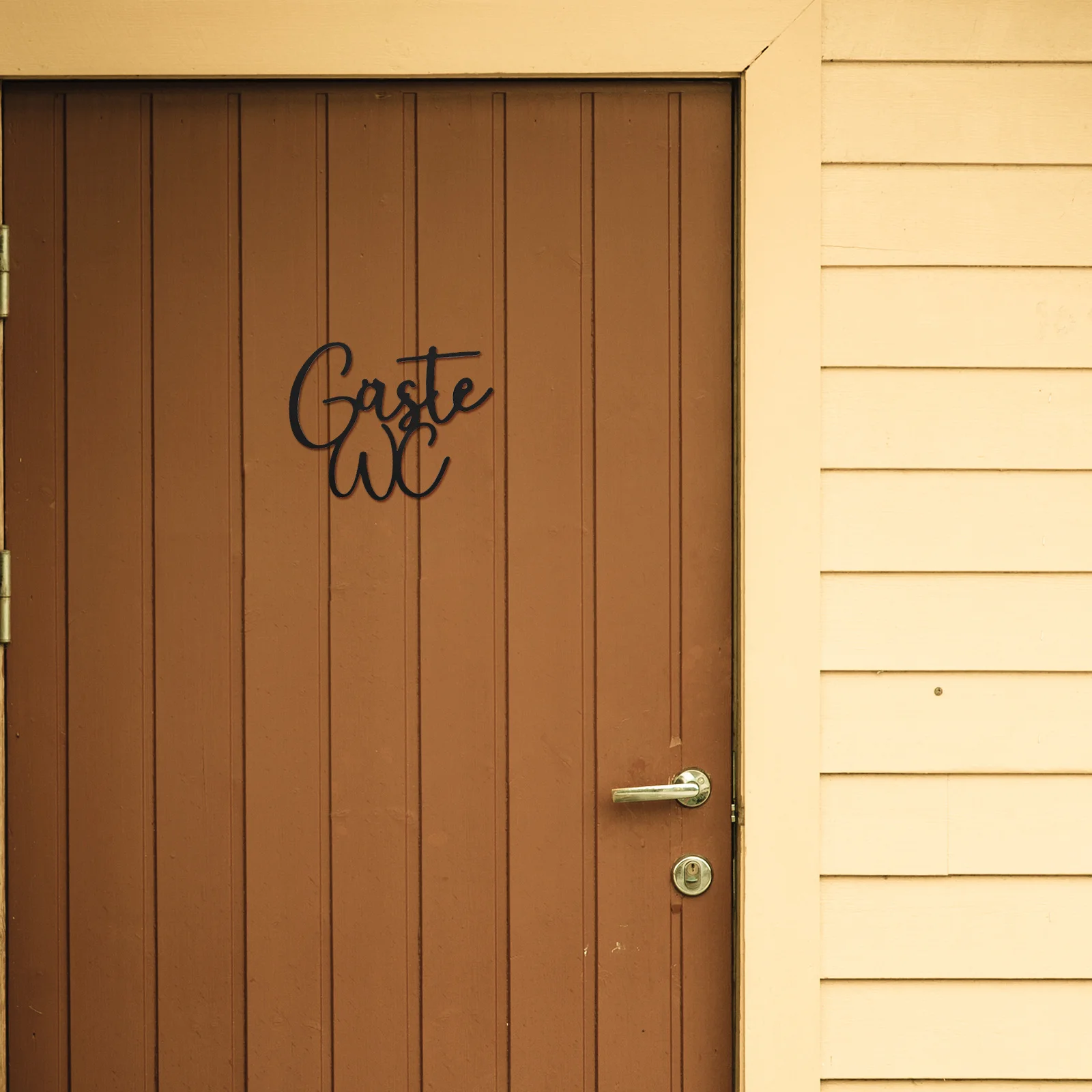 

Acrylic Restroom Sign Durable Bathroom Door Sign Easy Install for Malls Supermarkets Hotels Toilet Funny Bathroom Signs